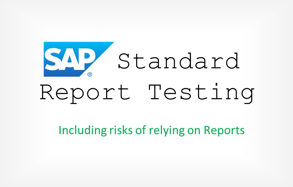 Testing Standard Reports in SAP