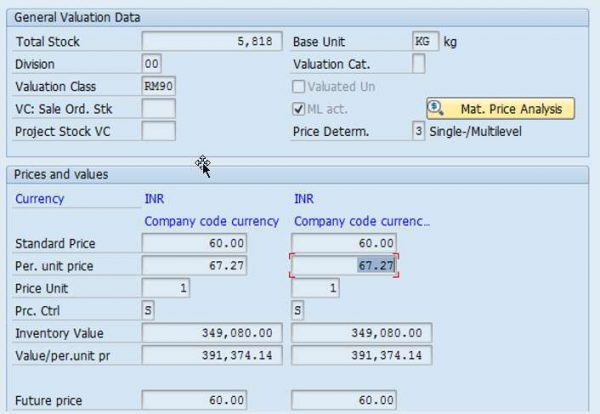 Material Master for SAP ML Run System Audit